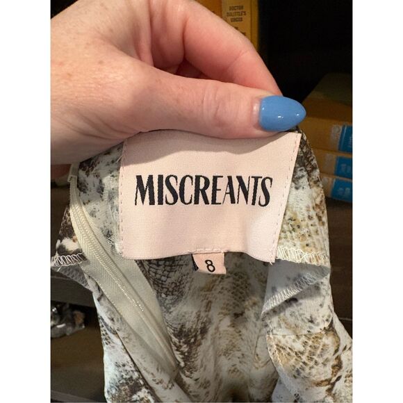 NWOT Miscreants London x Revolve Sheer Animal Print Maxi Skirt US 4 / UK 8 - Picture 4 of 4